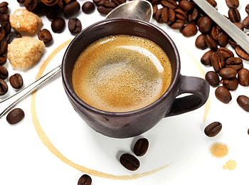 Coffee, Cups, Cup, Coffee Beans, Drinks, Drink HD wallpaper