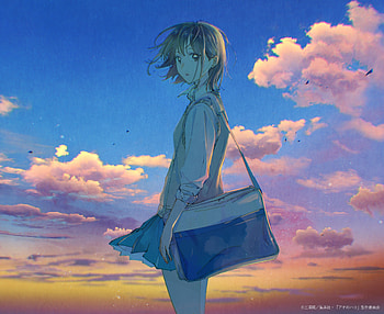Chinatsu Kano in Blue Box – Stunning Anime at Sunset, Anime, Blue Box, Chinatsu Kano HD wallpaper