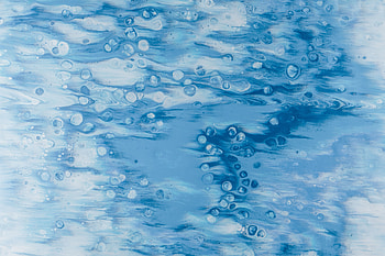 Blue dots, spots, texture, art HD wallpaper