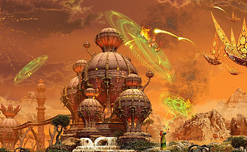 Magic, Fantasy, Ships, Lock, Flight, Protection, Attack HD wallpaper