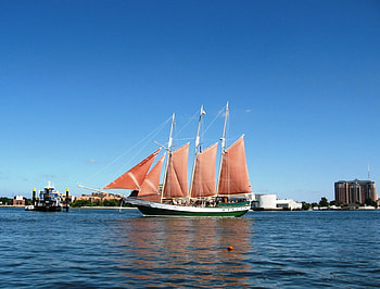 Tourist Day Trip Schooner, Sail, Virginia, Schooner, Commercial Sail, Norfolk HD wallpaper