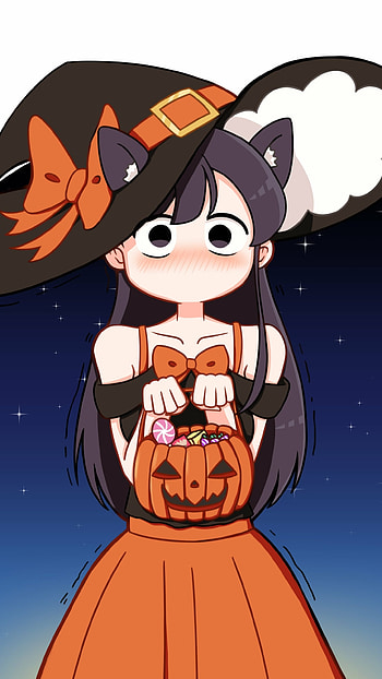 halloween, Komi Shouko, Anime, Komi Can't Communicate, anime halloween HD phone wallpaper