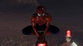 Spiderman On Top, spiderman, superheroes HD wallpaper