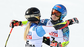 Mikaela Shiffrin and Lara Gut-Behrami, Alpine Skiing HD wallpaper