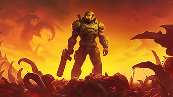 DOOM Eternal : Unleash the Power, video game, Doom, DOOM Eternal HD wallpaper