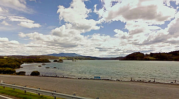 Wagonga Inlet, australia, hills, clouds, sky, inlet, water, lake HD wallpaper