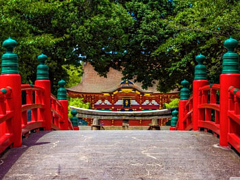 Japanese Bridge, japanese, japan, red, bridge, oriental HD wallpaper