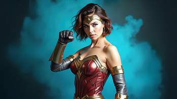 Wonder Woman Ethereal Flight, wonder-woman, superheroes, artist, artwork, digital-art, ai, deviantart HD wallpaper
