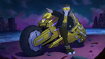 Glass Bike Scifi Boy , scifi, bikes, artist, artwork, digital-art, artstation HD wallpaper