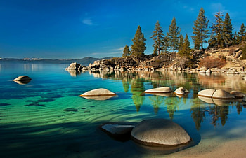 Pristine Lake, Turquoise, Beautiful, Serene, Peaceful, Clear, Lake, Water HD wallpaper