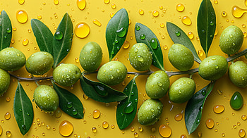 Fresh Dew-Kissed Olives, olive HD wallpaper
