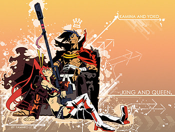 King and Queen, tengen, gurren lagenn, toppa, kamina yoko HD wallpaper