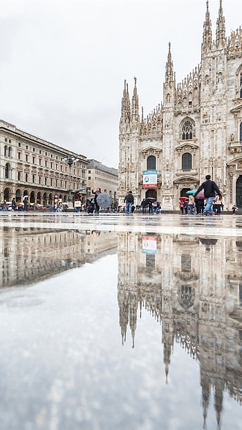 Milan fashion, Famous landmarks, Urban aesthetics, Italian lifestyle HD phone wallpaper