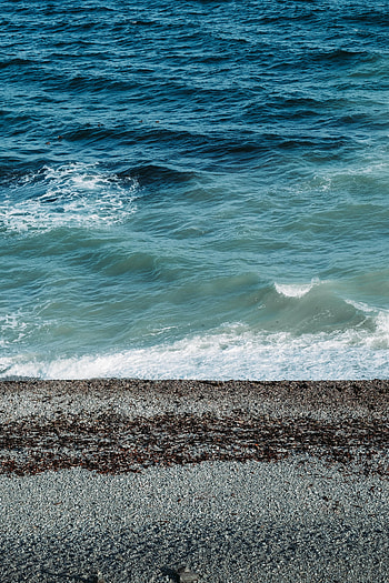 Nature, Pebble, Sea, Waves, Coast HD phone wallpaper