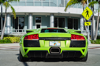 Lime Lamborghini Rear — Supercar, car, Lamborghini HD wallpaper