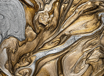 Abstract, Gold, Divorces, Paint, Liquid, Tinsel, Sequins, Silver HD wallpaper