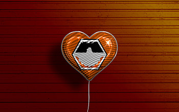 I Love Divinopolis, , realistic balloons, orange wooden background, Day of Divinopolis, brazilian cities, flag of Divinopolis, Brazil, balloon with flag, cities of Brazil, Divinopolis flag, Divinopolis HD wallpaper