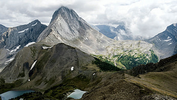 Mt Birdwood - Alberta, clouds, banff, landscape, sky, canada HD wallpaper