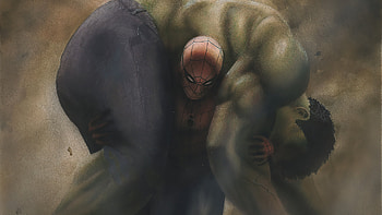 Secret Wars 2021, spiderman, hulk, superheroes, artwork, artstation HD wallpaper