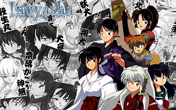 Inuyasha And Friends, inuyasha, friends, gang, enemy HD wallpaper