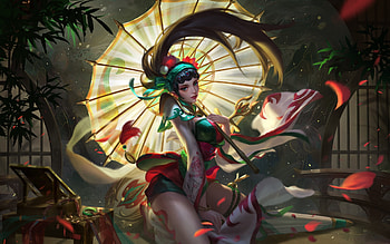 Fantasy girl, superb, frumusete, mali wang, fantasy, gorgeous, parasol, girl, luminos HD wallpaper