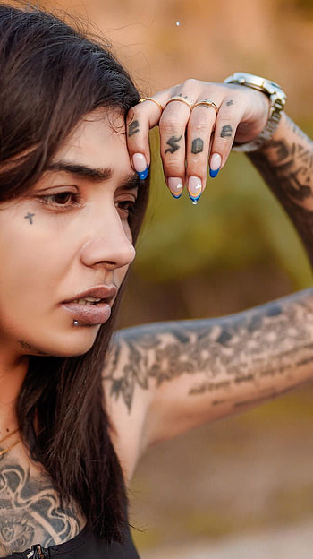 Vishwa Rathod, tiktok girl, inked HD phone wallpaper