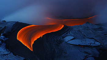 Volcano, volcano, nature HD wallpaper
