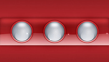 Red Portholes 1, artwork, computer graphics, wide screen, painting, art, texture, illustration HD wallpaper