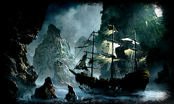 Ghost Ship, Fantasy schiff, , Hintergrnde HD wallpaper