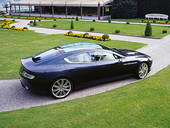 Grass, Aston Martin, Cars, Side View, Concept Car, 2006, Rapide HD wallpaper