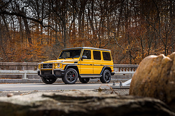 Yellow, Mercedes-AMG G 63, SUV HD wallpaper