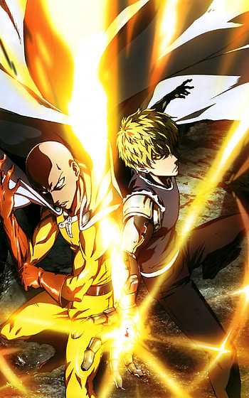One-Punch Man, Saitama, Genos HD phone wallpaper