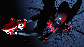 Spiderman Miles Morales , spiderman-into-the-spider-verse, spiderman, superheroes, artwork, artist, digital-art HD wallpaper