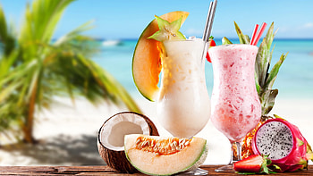 Tropical, Milkshakes HD wallpaper