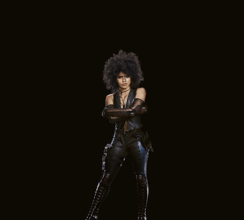 Domino, Zazie Beetz, Deadpool 2, movie, dark HD wallpaper