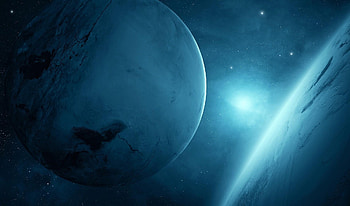 Planets, Stars, Universe, Shine, Light, Galaxy HD wallpaper