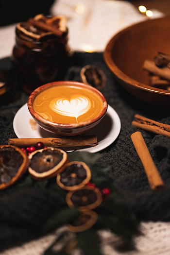 Food, Coffee, Cup, Drink, Beverage, Spice, Spices HD phone wallpaper