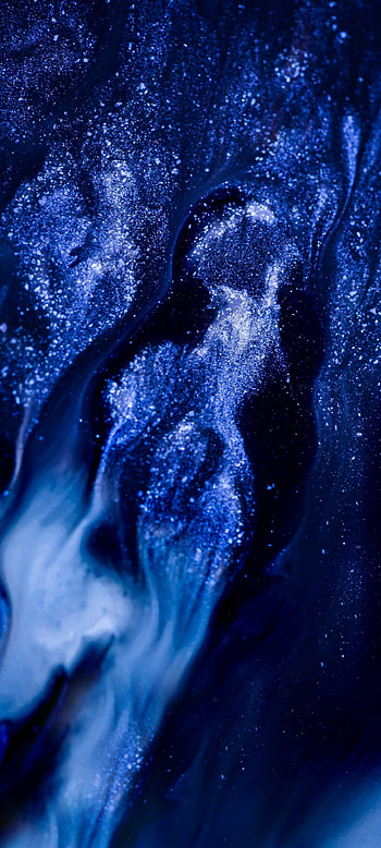 Blue glitter, Glowing , Samsung Galaxy Note 20, Xiaomi Mi 10T Pro HD phone wallpaper