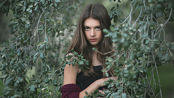 Beautiful Girl Long Hair Looking At Viewer, girls, model HD wallpaper