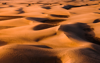 desert, sand dunes, beautiful nature, sunset, R, Africa HD wallpaper