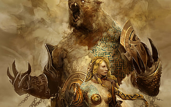 Blondes women video games, Guild Wars artwork warriors HD wallpaper