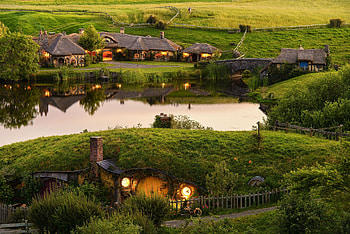 New Zealand, Hobbiton HD wallpaper