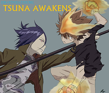Tsuna Awakens, mukuro, vongola, katekyo hitman reborn, tsuna HD wallpaper