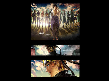Don't Look Back, kiba inazuka, headband, sakura haruno, ino yamanaka, shinobi, naruto shippuden, hyuuga neji, ino, neji hyuuga, kakashi hatake, hinata, hinata hyuuga, whiskers, anime, kiba, kunoichi, lee rock, sasuke, black background, uzumaki naruto, ninja, hatake kakashi, outcast, haruno sakura, hyuuga hinata, tsunade, uchiha sasuke, rock lee, naruto uzumaki, tenten, neji, inazuka kiba, yamanaka ino, lee, kakashi, sakura, naruto, sasuke uchiha, iruka, spiky hair HD wallpaper