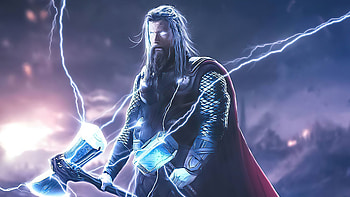 Thor, Full screen , God of Thunder, Majestic visuals HD wallpaper
