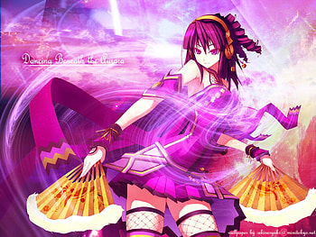 dancing benesth the aurora, other, girls, anime, aurora HD wallpaper