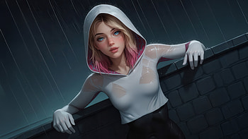 Spider Gwen Web Of Grace, gwen-stacy, superheroes, artwork, digital-art, ai HD wallpaper