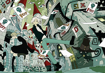 Soul Eater Featuring Soul Evans and Maka Albarn, Anime, Soul Eater, Soul Evans, Maka Albarn HD wallpaper
