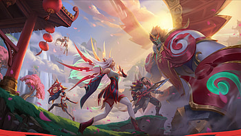 LoL Mythmaker Lunar 2023 Skin Galio Irelia Garen Sivir Zyra PC, League Of Legends, Galio (League Of Legends), Irelia (League Of Legends), Garen (League Of Legends), Sivir (League Of Legends) HD wallpaper