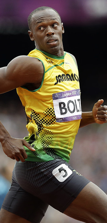 Usain Bolt, Sports icon, Record-breaking runner, Lightning speed HD phone wallpaper